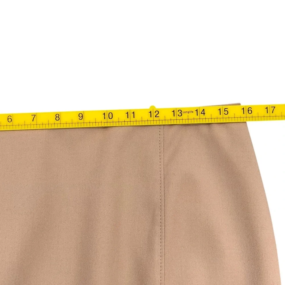 White House Black Market Skirt Size 10 Beige Pencil‎ Eyelet Studded Career